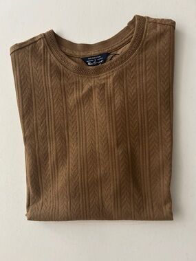 Ben Sherman Brown Short Sleeve Crew Neck Tee NWT